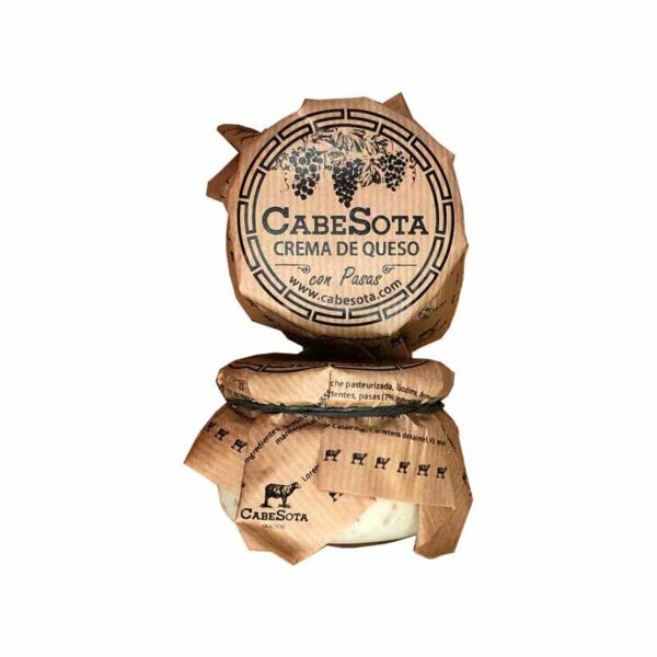 Crema de queso curado con pasas CabeSota